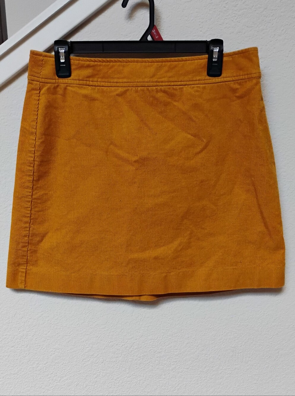 J. Crew Mustard Corduroy Fall Mini Skirt